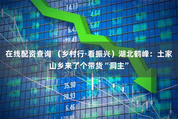 在线配资查询 （乡村行·看振兴）湖北鹤峰：土家山乡来了个带货“洞主”